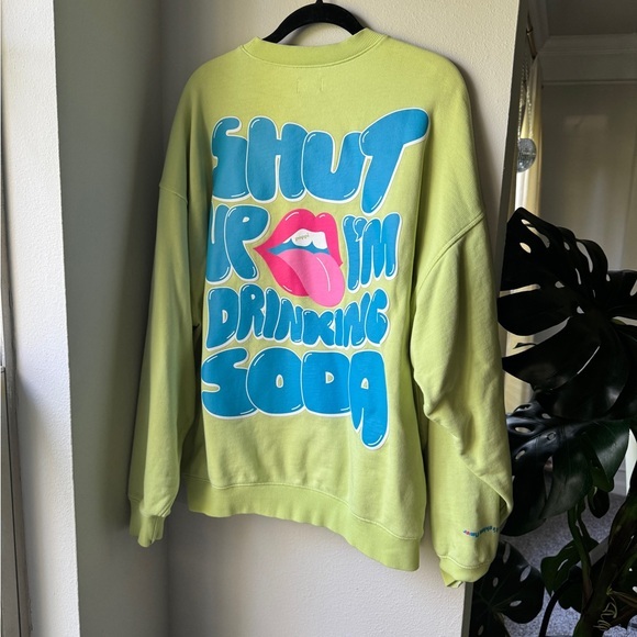 Poppi Sweaters - Poppi Lime Graphic Crewneck